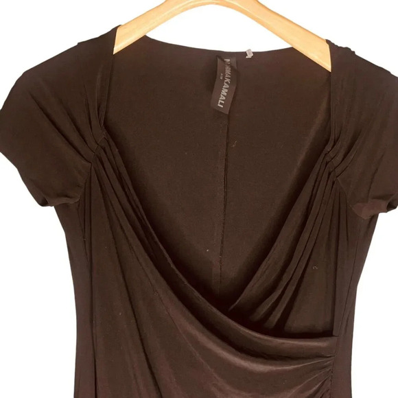 Norma Kamali by Revolve Sweetheart Side Drape Dress - Picture 4 of 12